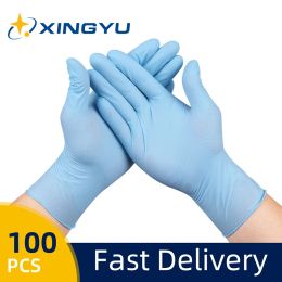 Gloves Disposable Nitrile Gloves 100 PCS Latex Free Powder Free Kitchen Gloves Food Grade Waterproof Work Gloves Disposable Gloves