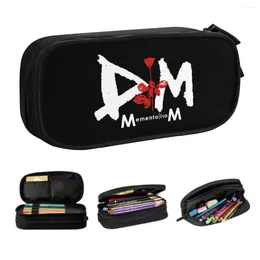 Cute Depeche Cool Mode Pencil Cases For Boys Gilrs Custom DM Large Capacity Pen Bag Box School Accessories