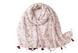 Scarves Soft Cotton Handfeeling Women Shawl Printing Hight Quality Hijab Scarf Wholes Pashmina Female Bandana5925460