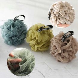 Bath Tools Accessories Back brush soft mesh bath sponge ball nylon cleaning shower removal scrubber silk suitable for women and mens bathrooms Q240430