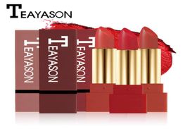 TEAYASON Brand Waterproof Matte Lipstick Pen For Women Long Lasting Batom Dark Red Velvet Balm Rouce a Levre Natural Makeup Lip St6184886