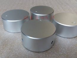 Accessories Silver & Black Diameter 48MM High 22MM Aluminium Solid Knob / Volume Potentiometer Knob / HIFI Audio Amplifier Knob