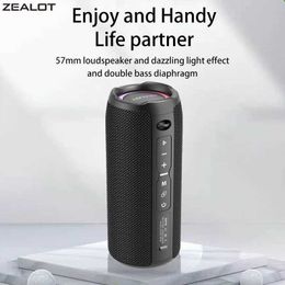 Portable Speakers Zealot S49 Pro wireless speaker outdoor portable subwoofer waterproof IPX 6 dual pair 3600mAh J240505