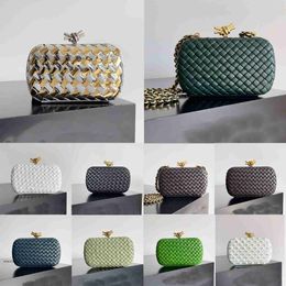 Shoulder Bags new 2024 spring knot evening bag women clutch Bag luxury designer woven leather handbag fashion lady shopping crossbody messenger tote bag purse top qu