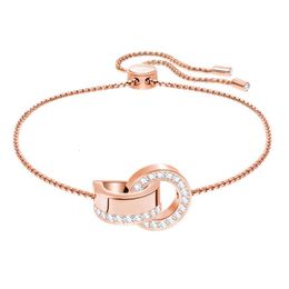 neckless for woman Swarovskis Jewellery Pairing Interlocking Time Comes in Time Pulling Bracelet Womens Swallow Crystal Bracelet