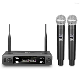Microphones High Fidelity Anti-whistling One Drag Two Wireless Stage Performance Karaoke Home Professional Microphone