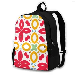 Backpack Colour Creative Colourful Decoration Seamless Repeat Pattern Backpacks For School Teenagers Girls Travel Bags Monkeyz