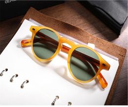 high quality men women sunglasses famous brand ov5186 Gregory Peck polarized sunglasses round glasses eyeglasses de gafas2968443