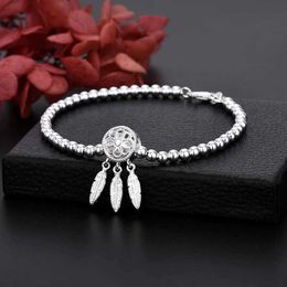 Chain Fine 925 Sterling Silver Bracelet Beads chain Dream For Women luxury fashion party Wedding Jewelry lovers gift charms H240504