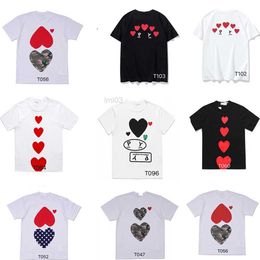 Men's T-shirts Play Designer Mens t Shirts Fashion Womens Cdg Short Sleeve Heart Badge Top Clothes Xs-s-m-l-xl-xxl-xxxl-xxxxl Fcvdsafvcdc2