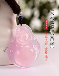 Natural chalcedony pendant Maitreya pendant baby necklace for men and women Buddha pendant7442682
