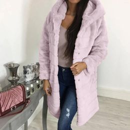 Women's Jackets Jacket Womens Fleece Women Plus Size Faux Plush Coat Long Sleeve Body Causal Thicken Warmer Furry Soft Wool