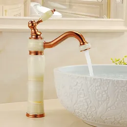 Bathroom Sink Faucets European-Style Lengthened Faucet And Cold Table Basin Household Single Hole Copper Golden