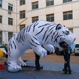Partihandel reklam Uppblåsbar tiger anpassad uppblåsbar hoppning tiger för affärsfrämjande dekoration