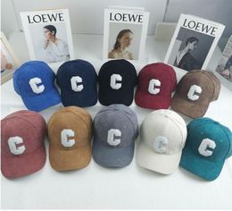 spring Baseball cap women fall winter new corduroy sports C letter net red outdoor with men039s hard top cap autumn girls Ball 2755154