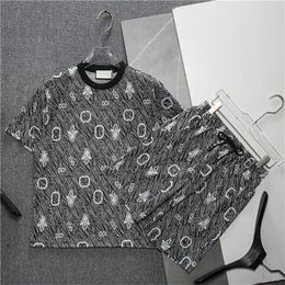 mens tracksuits designer tracksuit T-shirts shorts two-piece womens Casual fitness suit Letter print breathable sportswear Fashion t-shirt jogger