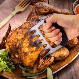 Kitchen Storage Stainless Steel Meat Wrencher Claw Hand Chicken Scalding Heat Proof Turkey Fork Tool