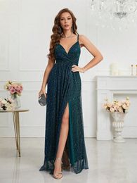 Unithorse V-neck elegant bridesmaid dress halter gown for women 240424