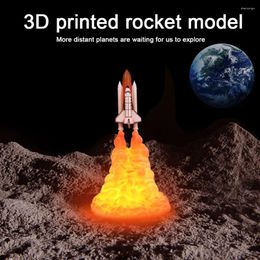 Table Lamps 3D Printing Space Shuttle Night Light Rechargeable Interior Decoration For Lovers