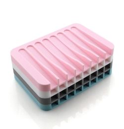 NEW Antiskid Soap Dish Silicone Soap Holder Tray Storage Soap Rack Plate Box Bath Shower Container Bathroom Accessories VT06019325683