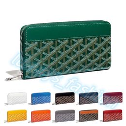 Fashion luxurys coin purses card holder green wallet wholesale Long Wallets Portefeuille Matignon with box Womens men Designer wallet P 284D
