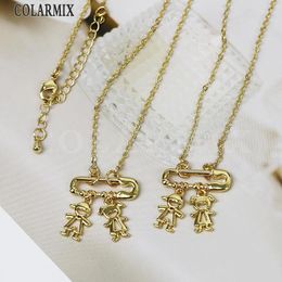 Chains 10 Pieces Lovely Boy And Girl Necklace Classic Jewelry Chain Party Gift Charms Bracelet 53060