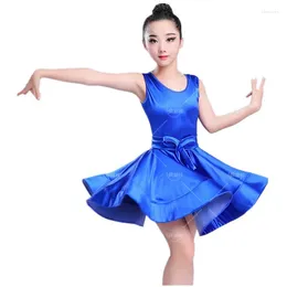 Stage Wear Girls Latin Dance Costume Kids Modern Ballroom Party Dancing Dress Child Clothes For