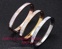 shell Bangle women stainless steel screwdriver couple gold bracelet men fashion Jewellery Valentine Day gift for girlfriend accessor6286886