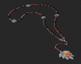 Pendant Necklaces Servite Rosary Of The Seven Sorrows Agate Prayer Beads Chain Religious Holy Virgin Mary Our Lady Guadalupe Neckl4284737