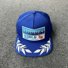 Rhode Trendy American Unisex Flat brim Baseball Hat Truck Cap Autumn/Winter