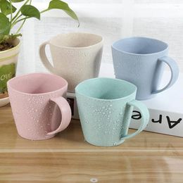 Wine Glasses 4pcs Toothbrush Cups Tooth Brush Mug Simple Wash Cup Water Drink For Adults Students (Blue Green Pink Beige)