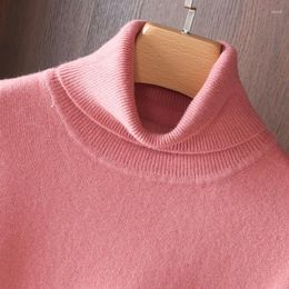 Men's Sweaters Cashmere Sweater Turtleneck Soft Pullover Long Sleeve Autumn/Winter Basic Warm Business Casual Knit
