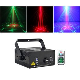 Mini 3Len 24 RG Patterns Laser Projector Stage Equipment Light 3W Blue LED Mixing Effect DJ KTV Show Holiday Laser Stage Lighting L24RG 3090