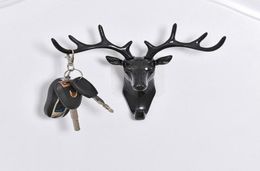 Wall Decor Hooks Antlers American Style Household Decor Hooks Multipurpose Wall Coat Keys Bags Clothes Deer Hooks 6931183