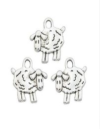 200Pcs alloy Animals Sheep Charms Antique silver Charms Pendant For necklace Jewellery Making findings 16x15mm9274923