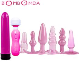 Silicone Anal Dildo Vibrator Male Prostate Massage G Spot Butt Plug Adult Stimulator Masturbation Anal Sex Toys For Couple SH190731224951