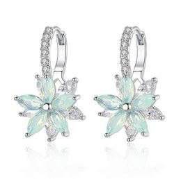 sterling silver european and american fashion jewelry bohemia folk style retro fashion flower earrings 8145402