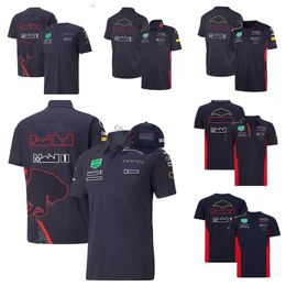 Cycle clothing F1 Formula One Racing Polo Shirt Summer Short-sleeved T-shirt with the Same give away hat num 1 11 logo