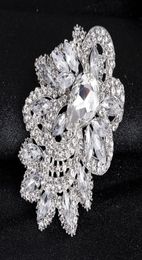 Extra largesize luxury atmosphere full diamond brooch fashion brooch handheld flower pin manufacturer retail58663442301694