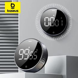 Baseus Magnetic Kitchen Timer Digital Timer Manual Countdown Alarm Clock Mechanical Cooking Timer Cooking Shower Study Stopwatch 240430