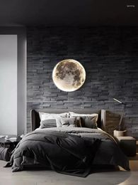 Wall Lamp Modern Ceiling Lamps Moon RC Bedroom Creative Living Room Decor Indoor Background Lighting Lustre Led Night Light