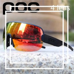 POC AIM 4 Lens Cycling Sunglasses Sport Road Mountain Bike Glasses Men Women Eyewear S Eyeglass Gafas Ciclismo 368