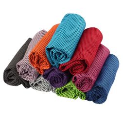 10 Colors of Summer Cool Towel Cold Feeling Outdoor Sports Towel Cool Heat Absorption Cooling Wipe Sweat Ice Towel T3I510197324938