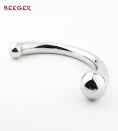 BEEGER The Chrome Crescent DildoProstate Massager Clitoris Stimulator Stainless Steel G Spot Anal Plug Y181101068958511
