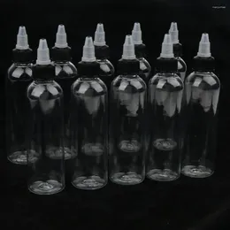 Storage Bottles 10Pcs Empty Plastic With Cap For Ink Liquid Painting Glue 120ml Nozzle Design