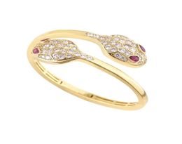 Luxury Designer Bracelet Double headed Snake Bracelets Women Diamond Stone Stainless Steel Jewelry Charming fashion LOVE Bangle cu4674416