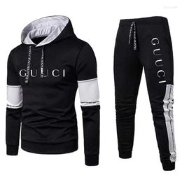 Men's Tracksuits Mens Tracksuits Men Fashion Sweatshirt Set Hoodies Sets Tracksuit 2 Piece Outfits Jogger Brand Suit Male Pullover Winter Streetwear Clothes2ayq