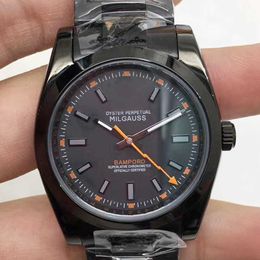 Designer Watch Reloj Saatler AAA Otomatik Mekanik Saat Lao Jia Lightning Elektrikli Siyah Turuncu Dot Tam Otomatik Mekanik Saat