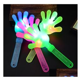 Other Home Garden Led Light Up Hand Clapper Concert Party Bar Supplies Novelty Flashing S Palm Slapper Kids Electronic Wholesale D Dhdsw