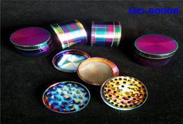 50mm Rainbow Herb Grinders 3 Layer Tobacco Grinder Powder Grinder Clipper Grinder Crank ff263t7778935